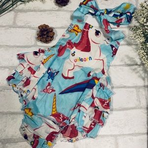 Small unicorn romper!